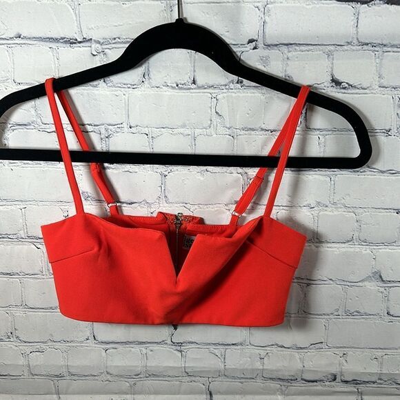 🐅 Tiger Mist Red Leon Crop Top - Size Extra Small - Picture 2 of 5